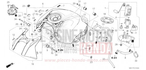 FUEL TANK CBR650RACT de 2026